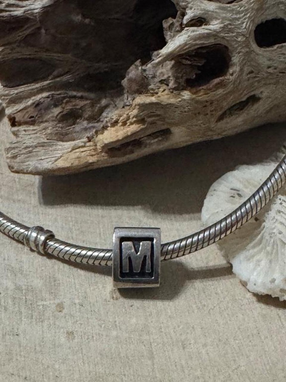 Pandora 925 Sterling Silver Initial M Letter Charm